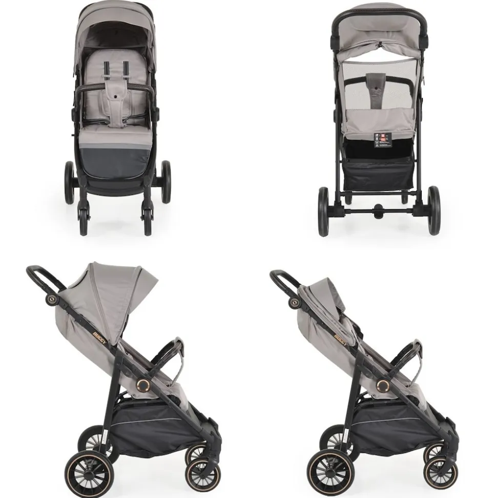 Moni Sommerkinderwagen Buggy, Kinderbuggy, Sonnendach, EVA-Räder, verstellbar beige