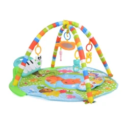Moni Spielbogen Piano 696-R, Krabbeldecke, Musiktasten, Spiegel, Spielcenter blau
