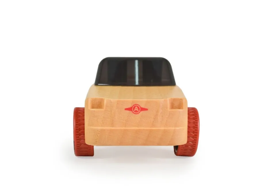 Moni Spielzeugautos Mini aus Buchenholz verschiedene Modelle, ab 4 Jahre schwarz