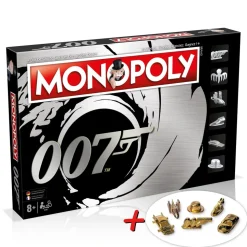 Monopoly - James Bond + 6 EXTRA Gold Spielfiguren Deutsch Französisch Edition Spiel Brettspiel