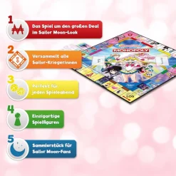 Monopoly Sailor Moon Edition Spiel Gesellschaftsspiel Brettspiel