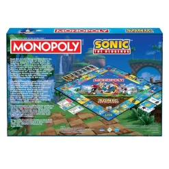 Monopoly - Sonic + 6 EXTRA Spielfiguren Gesellschaftsspiel Brettspiel Spiel