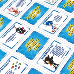 Monopoly - Sonic + 6 EXTRA Spielfiguren Gesellschaftsspiel Brettspiel Spiel