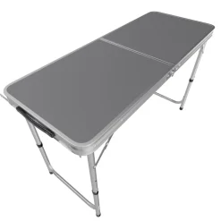 24MOVE® Campingküche PRAIA faltbar, Alu Outdoorküche mit Arbeitsplatte und Staufächern, höhenverstellbar