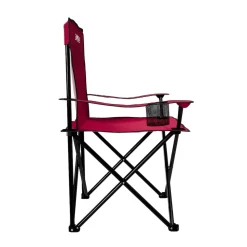 24MOVE® Campingstuhl Faltstuhl, 2er Set, schwarz, mit Getränkehalter und Tragetasche Outdoor, faltbar max. 100kg, Angerstuhl, Klappstuhl