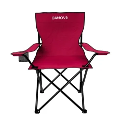 24MOVE® Campingstuhl Faltstuhl, 2er Set, schwarz, mit Getränkehalter und Tragetasche Outdoor, faltbar max. 100kg, Angerstuhl, Klappstuhl