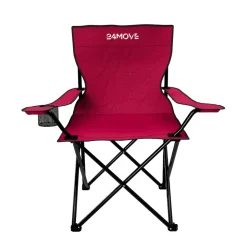 24MOVE® Campingstuhl Faltstuhl, 2er Set, schwarz, mit Getränkehalter und Tragetasche Outdoor, faltbar max. 100kg, Angerstuhl, Klappstuhl