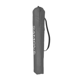 24MOVE® Campingstuhl Faltstuhl, grau, mit Getränkehalter und Tragetasche Outdoor, faltbar max. 100kg, Angerstuhl, Klappstuhl