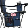 24MOVE® Campingstuhl Salvador faltbar Camping Klappstuhl gepolstert inkl. Tragetasche, bis 150kg belastbar, blau