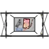 24MOVE® Campingtisch Klapptisch mit Aluminiumrahmen, Tischplatte aufrollbar, Falttisch klappbar, höhenverstellbar, inkl. Tragetasche - bis 30 kg, Anthrazitgrau