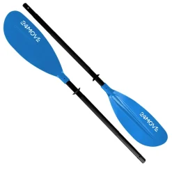 24MOVE® Doppelpaddel LAGO Aluminium Paddel, Stand-Up Paddling, Paddel für Kajak, 220 cm, verstellbar