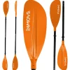 24MOVE® Doppelpaddel LAGO Aluminium Paddel, Stand-Up Paddling, Paddel für Kajak, 220 cm, verstellbar