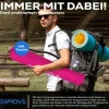24MOVE® Faltstuhl pink Campingstuhl Anglerstuhl mit Getränkehalter - Anglersessel klappbar - Klappstuhl Gartenstuhl Faltstuhl Relaxsessel Campingsessel faltbar, Polyester, für draußen oder drinnen