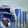 24MOVE® Paddel Einzelpaddel Stechpaddel für SUP Stand Up Board, Kajak, Leicht aus Aluminium 210cm, verstellbar blau