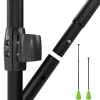24MOVE® Paddel Einzelpaddel Stechpaddel für SUP Stand Up Board, Kajak, Leicht aus Aluminium 210cm, verstellbar grün