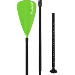 24MOVE® Paddel Einzelpaddel Stechpaddel für SUP Stand Up Board, Kajak, Leicht aus Aluminium 210cm, verstellbar grün
