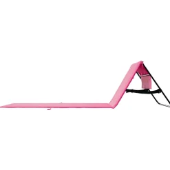24MOVE® Strandmatte 2er Set klappbar mit Rückenlehne, Strandliege mit Gurt, tragbar für Strand und Garten, Liegematte rosa