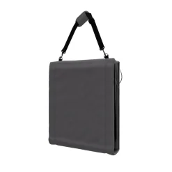 24MOVE® Strandmatte 1er Set klappbar mit Rückenlehne, Strandliege mit Gurt, tragbar für Strand und Garten, Liegematte grau