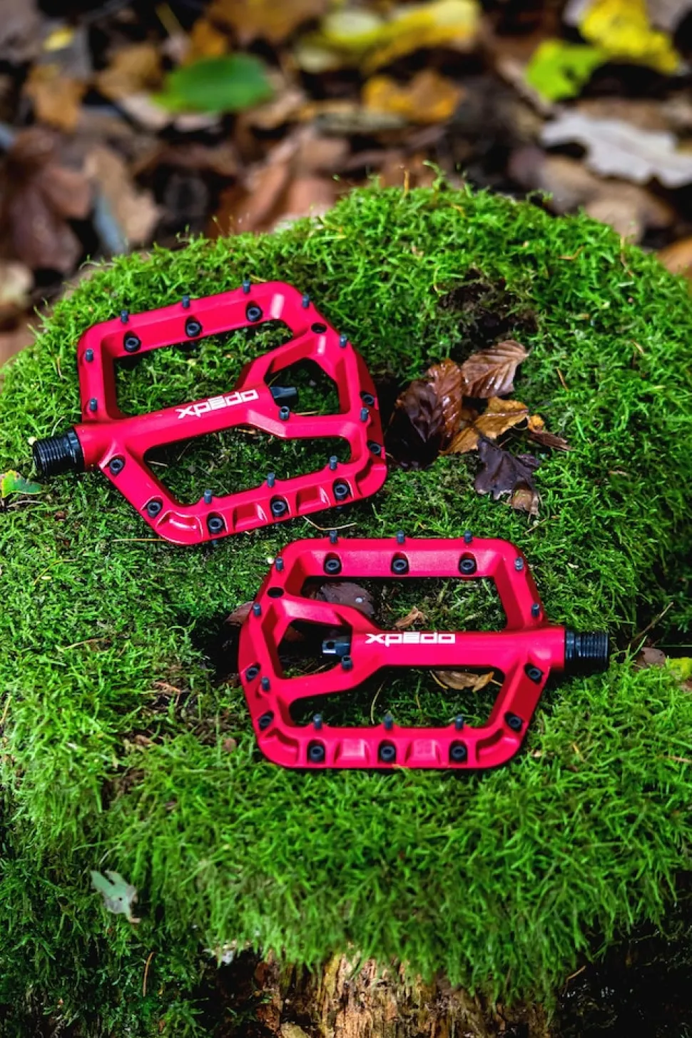 MTB/Plattform Pedal TRIDENT, rot, 9/16"