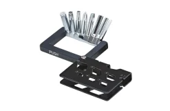 Multifunktionswerkzeug, 21 Funktionen, Innen-Sechskantschlüssel (3,4,5,6 mm), Innenrundschlüssel, Schraubenzieher, Schraubenschlüssel (5-14 mm), Speichennippelspanner (3,2 und 3,5 mm), Flaschenöffner