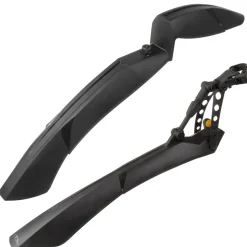 M-Wave Mud Max QR.F II Schutzblech 26 - 29 Zoll Spritzschutz Mudguard Schmutzfänger Fahrradschutzblech Steckschutzblech Set vorne hinten