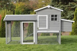 MyAnimal Hühnerstall für 3 Hühner MH-21 mit Eiablage, Dach wasserabweisend, verzinkter Draht