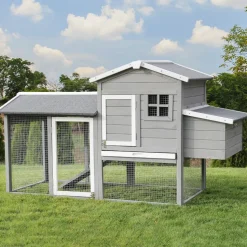 MyAnimal Hühnerstall für 3 Hühner MH-21 mit Eiablage, Dach wasserabweisend, verzinkter Draht