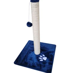 NYVI Katzen Kratzstamm Milano 63 cm groß Dunkelblau – Katzen Kratzbaum Sisal Kratz Säule