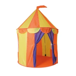 Paradiso Toys Kinderspielzelt Zirkus 02834 faltbar Fenster Aufbewahrungstasche gelb