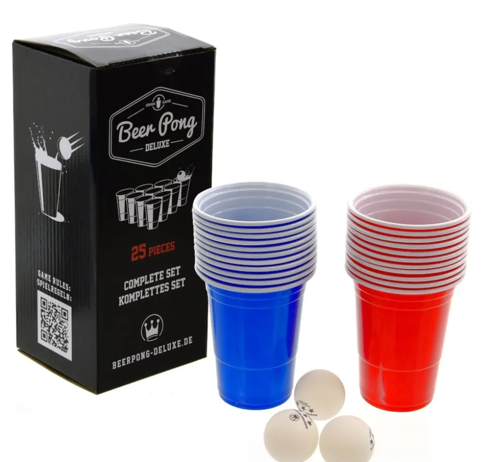 Party BUNDLE Trinkspiel Sammlung Drinktivity mit Beerpong Set für ab 18 Jahren