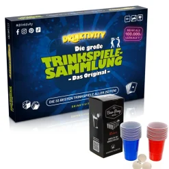 Party BUNDLE Trinkspiel Sammlung Drinktivity mit Beerpong Set für ab 18 Jahren