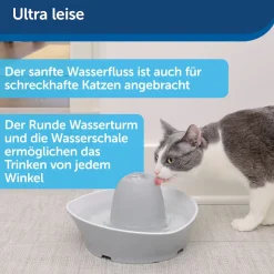 PetSafe Keramik-Trinkbrunnen Streamside für Haustiere, 1,8 L