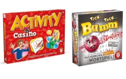 Piatnik Activity Casino + Tick Tack Bumm Vibrations 2er Bundle Partyspiel Set