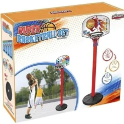 Pilsan Basketball-Set 03398 Ständer Höhe einstellbar Kunststoffball ab 3 Jahre bunt