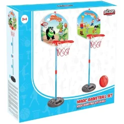 Pilsan 03394 Kinderbasketballkorb mit Ständer, Höhe 115 cm, ab 3 Jahre