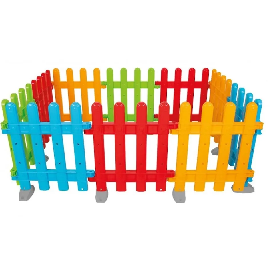 Pilsan Kunststoff Spielzaun Multi 06226 Laufgitter, 10 Elemente á 51 x 4 x 54 cm bunt