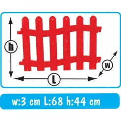 Pilsan Spielzaun, Plastikzaun, Laufgitter 06192, 8 Elemente 68 x 44 x 3 cm
