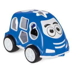 Pilsan Steckspiel Auto 03187 Sortierspiel, verschiedene Formen und Farben blau