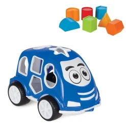 Pilsan Steckspiel Auto 03187 Sortierspiel, verschiedene Formen und Farben blau