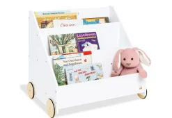 PINOLINO Kinder-Bücherregal mit Rollen Lasse – weiß