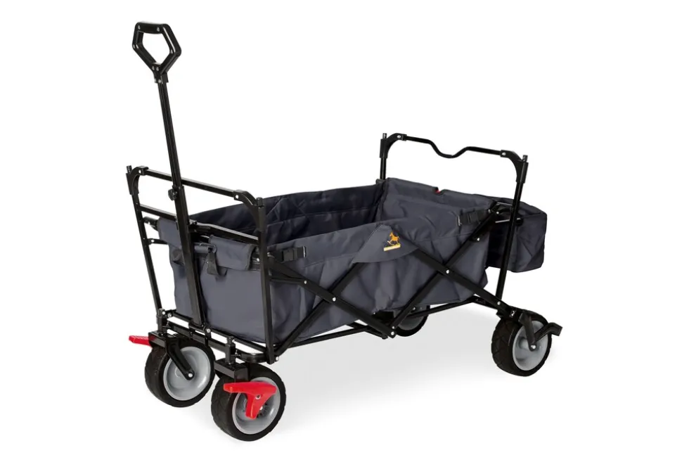 Pinolino Klappbollerwagen 'Paxi dlx' mit Bremse, anthrazit