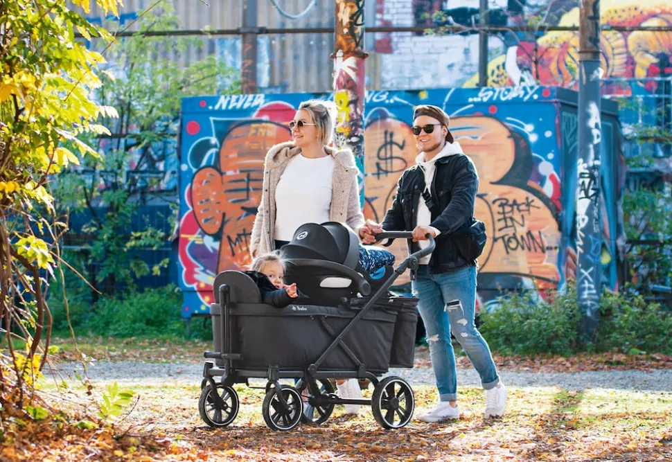 PINOLINO Sitz für Klappbollerwagen Cruiser – anthrazit