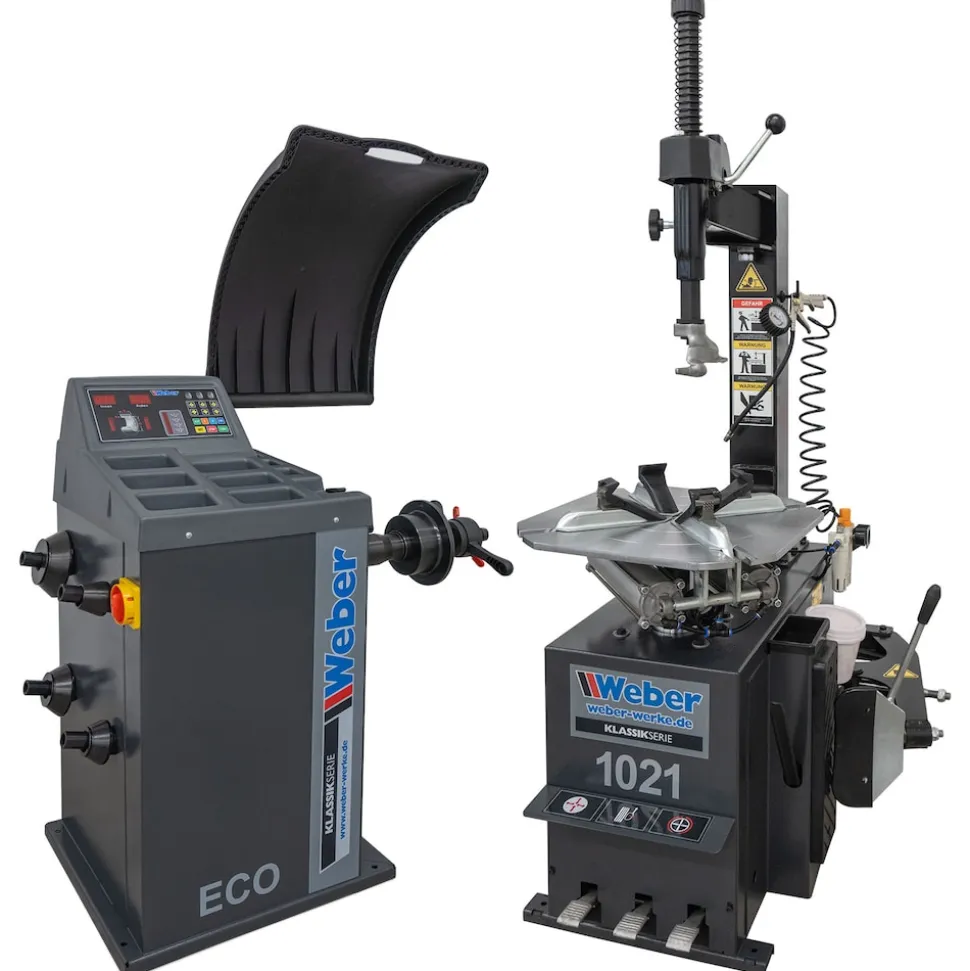 PKW Reifenmontiermaschine 1021 und Radwuchtmaschine "ECO" Set
