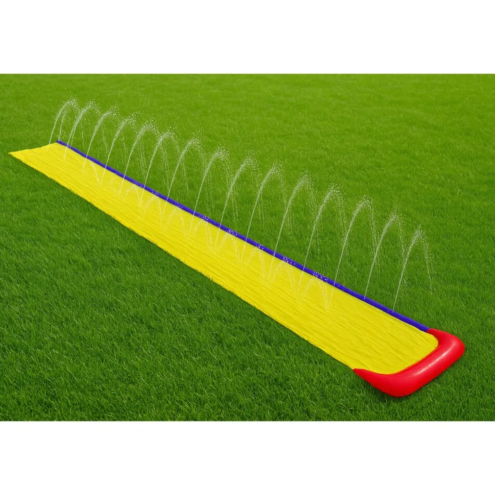 PlayFun - LSKIDS Wasserrutsche (488x70cm) Wasserbahn Kinder ab 5 Jahren