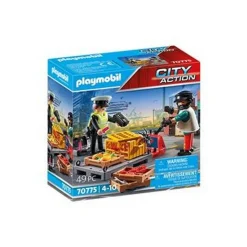 Playmobil Zollkontrolle mit Schwerlastpalette