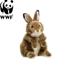 Plüschtier Hase (19cm, sitzend) lebensecht Kuscheltier Stofftier Rabbit
