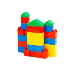 Polesie Bausteine-Set 28 Teile 61782 Bausteine zum Stecken im Beutel ab 1 Jahr bunt