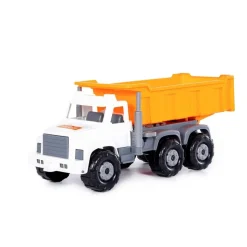 Polesie Spielzeug LKW, Kipper 96241 Ladefläche, Pritschenwagen, Kippfunktion orange
