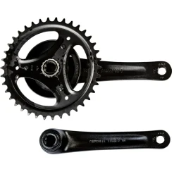 Prowheel Fahrrad Kurbel einfach Kurbelgarnitur 170 mm Fahrradkurbel 38 Zähne Vierkant E Bike