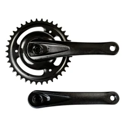 Prowheel Fahrrad Kurbel einfach Kurbelgarnitur 170 mm Fahrradkurbel 38 Zähne Vierkant E Bike